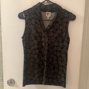 Anne Klein pleated blouse